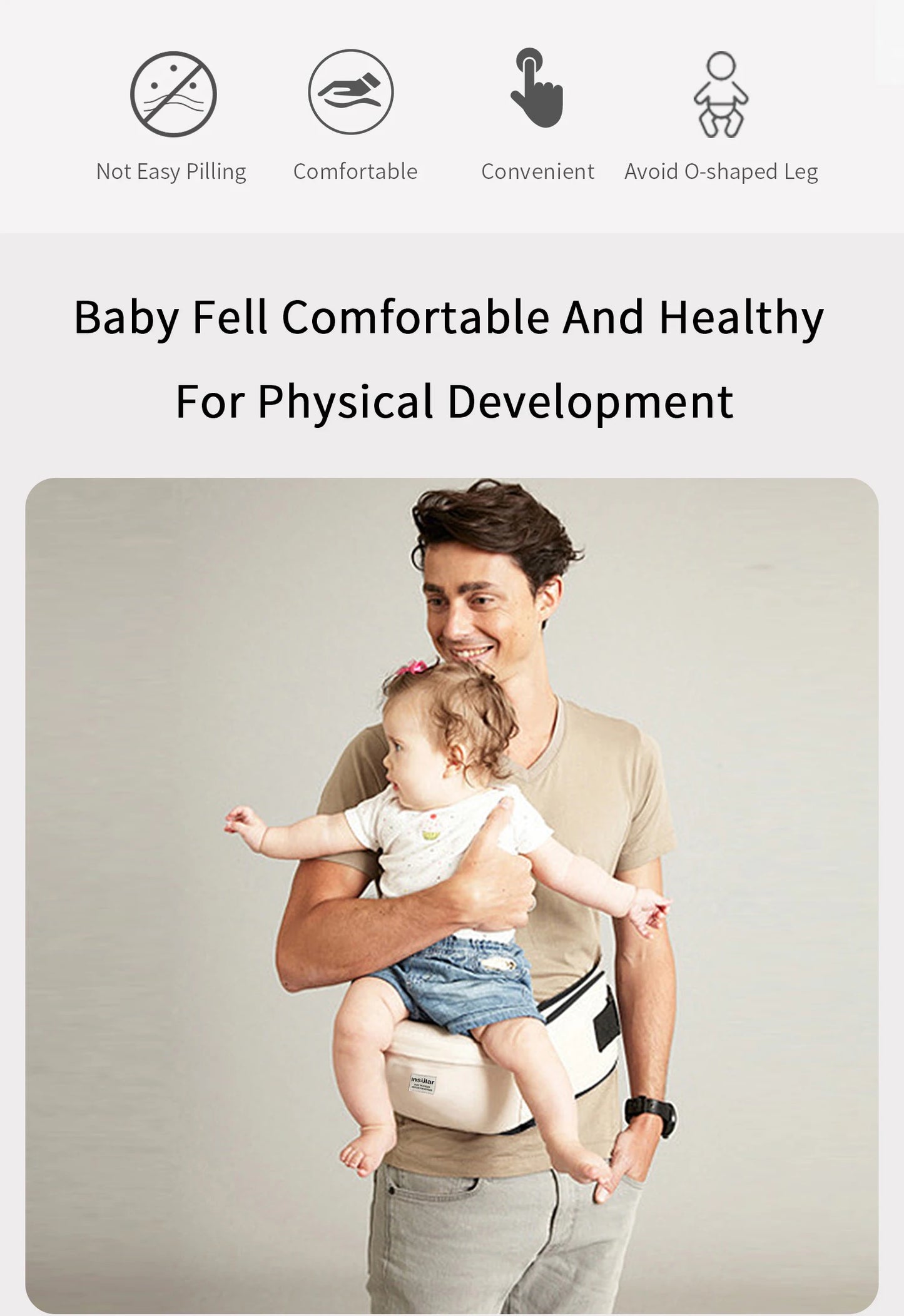 BabySafe Ergonomic Hip Seat Carrier